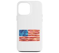 Drapeau américain Aquarelle Peinture Artistique USA Patriot Gear Coque pour iPhone 13 Pro Max