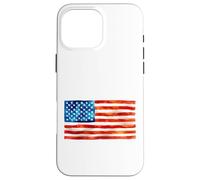 Drapeau américain Aquarelle Peinture Artistique USA Patriot Gear Coque pour iPhone 16 Pro Max