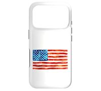 Drapeau américain Aquarelle Peinture Artistique USA Patriot Gear Coque pour iPhone 17 Pro