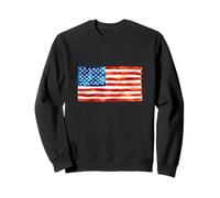 Drapeau américain Aquarelle Peinture Artistique USA Patriot Gear Sweatshirt