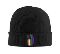 Drapeau américain Arc-en-Ciel Casquette Chaude tricotée Hip hop Bonnet Bonnet Automne-Hiver Outdoor Bonnets pour Hommes Femmes Adultes