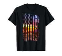 Drapeau américain Arizona - Paysage fierté - Cactus T-Shirt