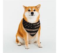 Drapeau américain avec Bandanas pour Chien Camouflage désert, écharpe Triangulaire réversible pour garçon et Fille, Bandana pour Petits, Moyens, Grands et très Grands Chiens.
