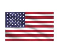 Drapeau américain avec œillets en laiton - Polyester résistant à la décoloration, double couture pour extérieur/intérieur - Couleurs vives, toutes saisons - Bannière étoiles et rayures - 1,5 x 0,9 m