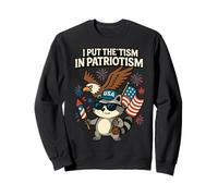 Drapeau américain avec Inscription « I Put The Tism in Patriotism » Sweatshirt