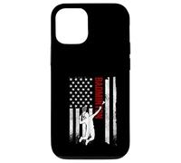 Drapeau américain Badminton Vieilli Joueur Patriotique USA Coque pour iPhone 12/12 Pro
