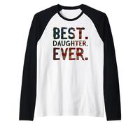 Drapeau américain Best Daughter Ever Manche Raglan