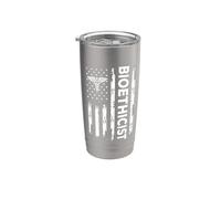 Drapeau américain Bioéthicien médical USA Bioéthique Gobelet isotherme en acier inoxydable double paroi