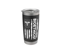 Drapeau américain Bioéthicien médical USA Bioéthique Gobelet isotherme en acier inoxydable double paroi