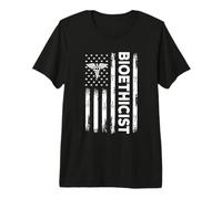 Drapeau américain Bioéthicien médical USA Bioéthique T-Shirt Haut de Gamme