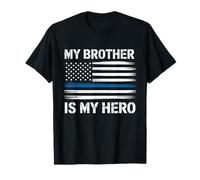 Drapeau américain bleu 2025 My Brother Is My Hero T-Shirt