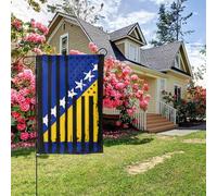 Drapeau américain bosniaque double face 28 x 40 pouces, décoration extérieure pour jardin