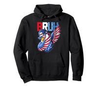 Drapeau américain Bruh Dabbing Aigle pour Hommes, garçons, Enfants, 4 Juillet Sweat à Capuche
