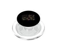 Drapeau américain Camouflage à Rayures Militaires américaines vétéran PopSockets PopGrip pour MagSafe