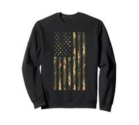 Drapeau américain Camouflage Militaire Militaire désert Cadeau Sweatshirt