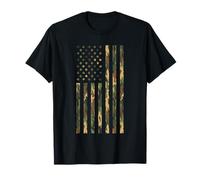 Drapeau américain Camouflage Militaire Militaire désert Cadeau T-Shirt