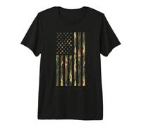 Drapeau américain Camouflage Militaire Militaire désert Cadeau T-Shirt Haut de Gamme