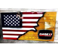 Drapeau américain Case IH, équipement agricole, drapeau américain, drapeau de tracteur