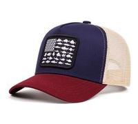 Drapeau américain casquette de baseball Outdoor Sport net cap bleu