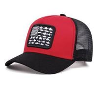 Drapeau américain casquette de baseball Outdoor Sport net cap rouge