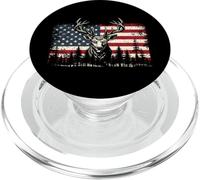 Drapeau américain cerf - Buck Hunting Lover Big Game Hunter PopSockets PopGrip pour MagSafe
