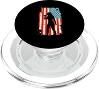 Drapeau américain Chanteur Musique karaoké PopSockets PopGrip pour MagSafe