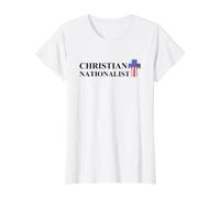 Drapeau américain chrétien nationaliste Citation USA Christ Church T-Shirt Graphique avec Valeur