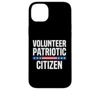 Drapeau américain citoyen Patriotique volontaire Coque pour iPhone 14 Plus
