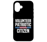 Drapeau américain citoyen Patriotique volontaire Coque pour iPhone 16