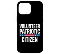 Drapeau américain citoyen Patriotique volontaire Coque pour iPhone 16 Pro Max