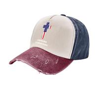 Drapeau Américain Croix De Jésus Que Dieu Bénisse Charlie Kirk Casquettes Séchage Rapide Casquettes De Baseball Retro Sunhat pour Golf Course À Pied Extérieur