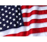 Drapeau américain de 2,4 x 3,7 m pour l'extérieur, drapeau américain le plus solide, le plus durable, en nylon 420D, étoiles brodées, résistant au vent, rayures cousues, œillets en laiton, parfait