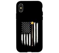 Drapeau américain de Billard - 8 balles - Joueur de Billard Coque pour iPhone X/XS