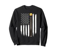 Drapeau américain de Billard - 8 balles - Joueur de Billard Sweatshirt