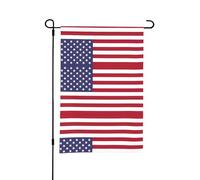 Drapeau américain de jardin saisonnier double face 30,5 x 45,7 cm à l'extérieur pour Pâques St Patrick Décoration de vacances