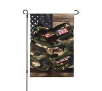 Drapeau américain de la jungle double face, décoration saisonnière pour cour avant porche