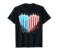 Drapeau américain de l'armée de l'air patriotique rouge, blanc, bleu, 4 juillet T-Shirt