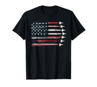 Drapeau américain de l'armée de l'air patriotique rouge, blanc, bleu, 4 juillet T-Shirt