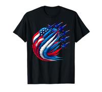 Drapeau américain de l'armée de l'air patriotique rouge, blanc, bleu, 4 juillet T-Shirt