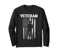 Drapeau américain de l'armée des Anciens Combattants des États-Unis Manche Longue