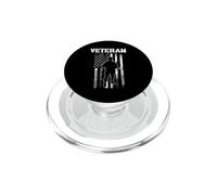 Drapeau américain de l'armée des Anciens Combattants des États-Unis PopSockets PopGrip pour MagSafe
