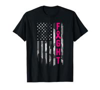 Drapeau américain de lutte contre le cancer du sein T-Shirt