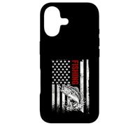 Drapeau américain de pêche Vieilli USA Patriotique Fisherman Coque pour iPhone 17