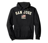 Drapeau américain de San Jose - Souvenir de Californie Sweat à Capuche