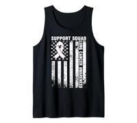 Drapeau américain de Sensibilisation au Cancer du poumon de l'équipe de Soutien Débardeur