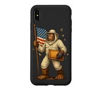 Drapeau américain des Agriculteurs de Miel Bigfoot pour la fête du Travail Coque pour iPhone XS Max