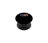 Drapeau américain des Anciens Combattants du 4 Juillet Vintage PopSockets PopGrip Adhésif