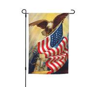 Drapeau américain des États-Unis - Impression artistique - 30,5 x 45,7 cm - Double face - Décoration saisonnière pour la maison et l'extérieur - Décoration de vacances pour toutes les saisons