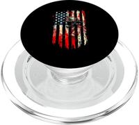 Drapeau américain des Pompiers PopSockets PopGrip pour MagSafe