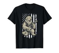Drapeau américain des Pyrénées pour Guitariste Heavy Metal T-Shirt Graphique avec Valeur, Homme, Noir, XL